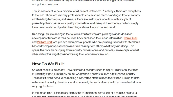 Improving Web-Ed