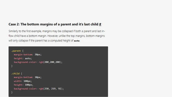 What's the Deal with Collapsible Margins?