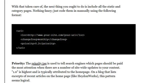 A Perch XML Sitemap