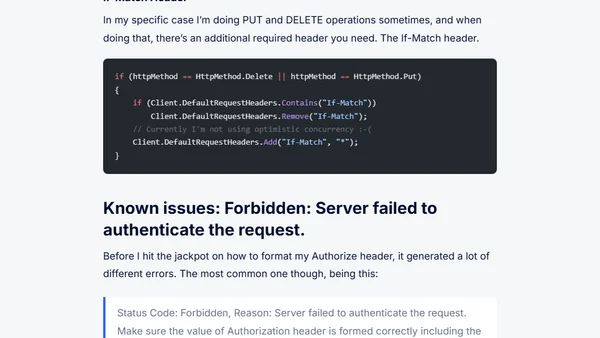 Azure Storage REST API: Authenticate with C#