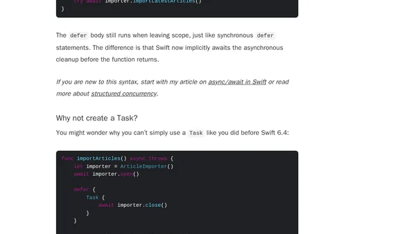 Defer in Swift explained with Code Examples