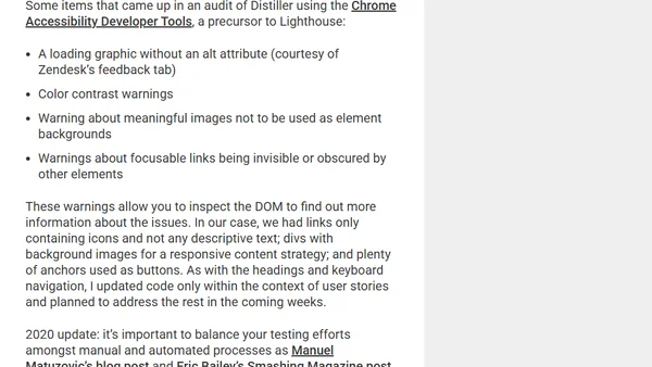 How I Audit a Website for Accessibility