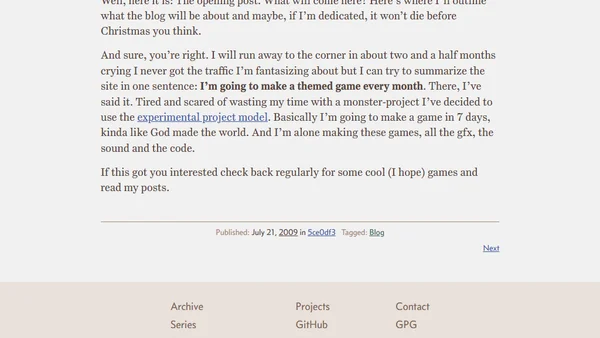 The first (worst) post