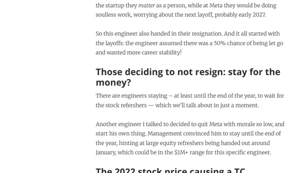 The Pulse: Meta’s self-inflicted resignation-wave