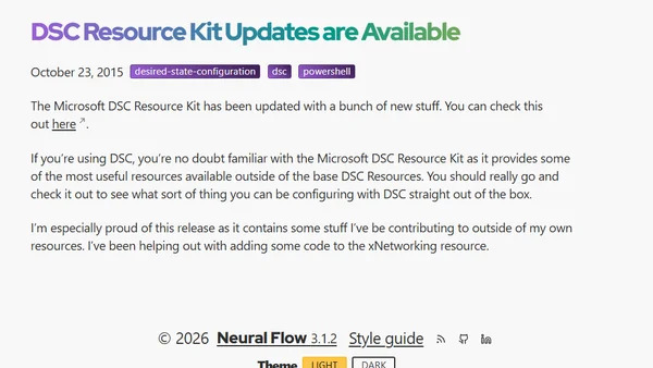 DSC Resource Kit Updates are Available