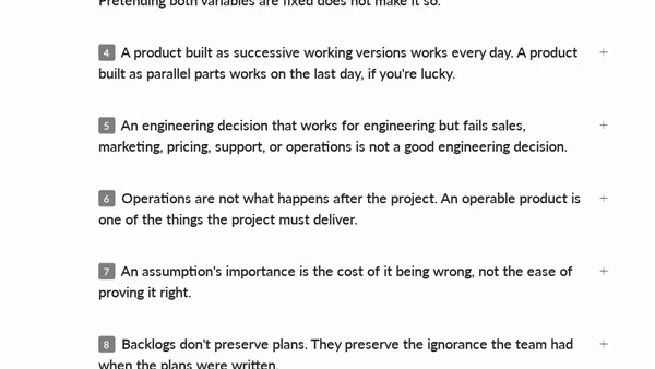 Lucas' Laws of Project Management
