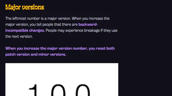 Semantic Versioning