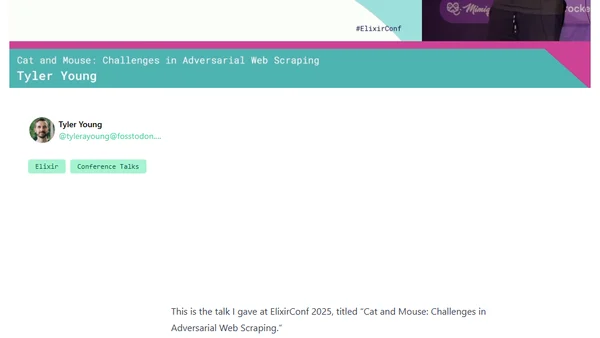 Cat and Mouse: Challenges in Adversarial Web Scraping