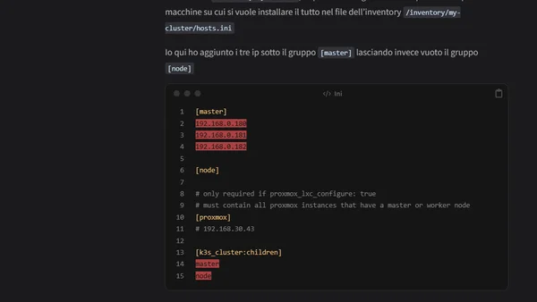 A Kubernetes journey - Parte 1: il setup
