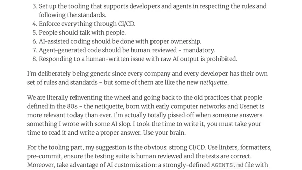 Use Your Brain: Engineering Standards in the Age of LLMs