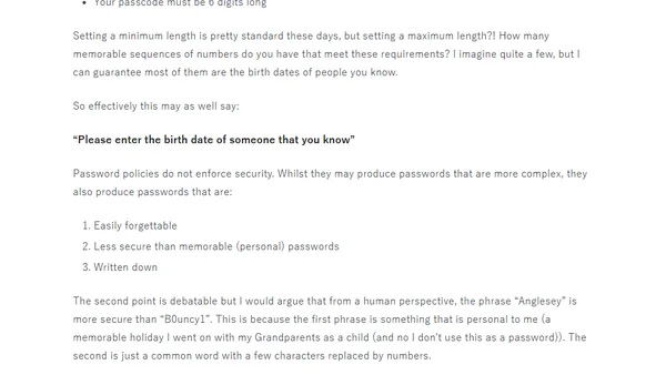 Password policies do not enforce security