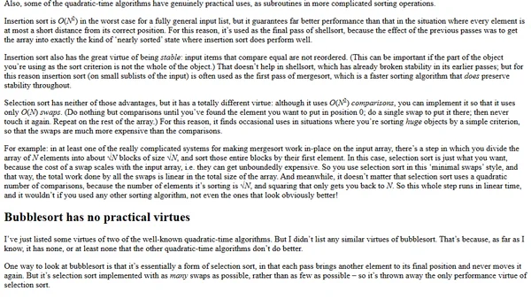 I hate bubblesort