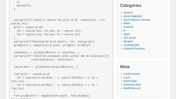 Little useless-useful R functions – Honest geographical location signposts