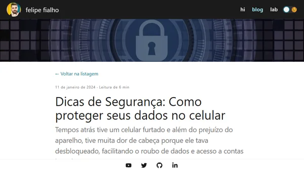 Dicas de Segurança: Como proteger seus dados no celular