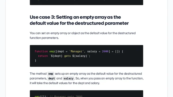 Why use default parameters in JavaScript functions?