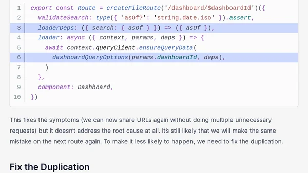 Reliable Query Prefetching with TanStack Router