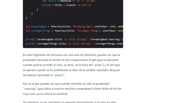 Definiendo las características de los tipos: Las propiedades
