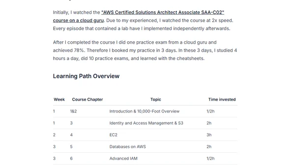 My path to become a certified solution architect