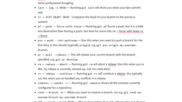 My Git Aliases
