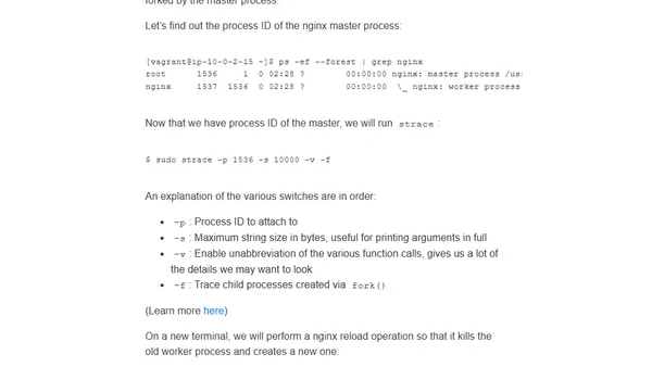 Nginx + strace
