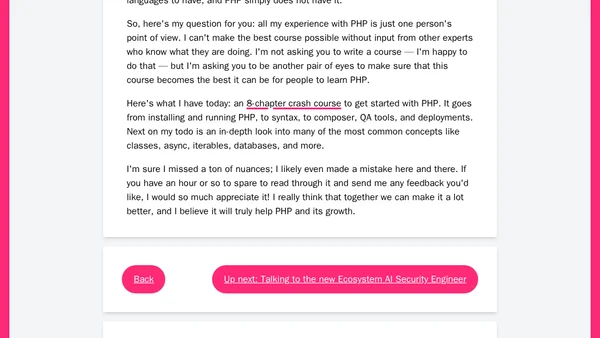 Getting started with PHP