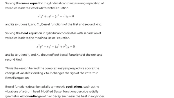 What exactly is modified about a modified Bessel function?
