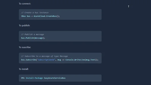 EasyAzureServiceBus: easy Service Bus 1.1 for Windows Server