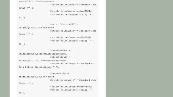 JSON e la serializzazione delle Enumerazioni