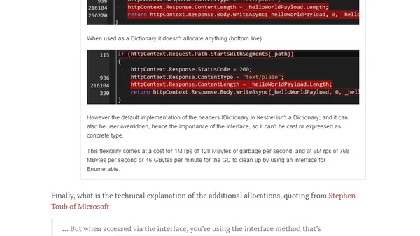 Adventures in Benchmarking - Memory Allocations