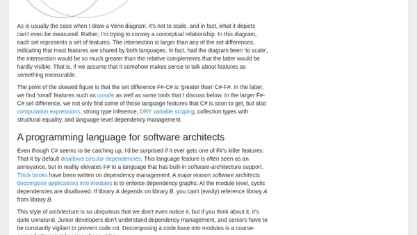 Worse is better: C# versus F#