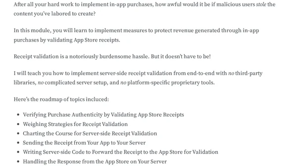 Implementing In-App Purchases on iOS
