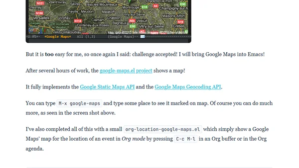 M-x google-maps