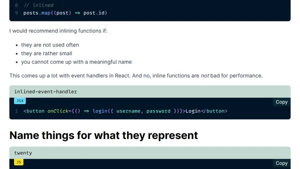 On naming things
