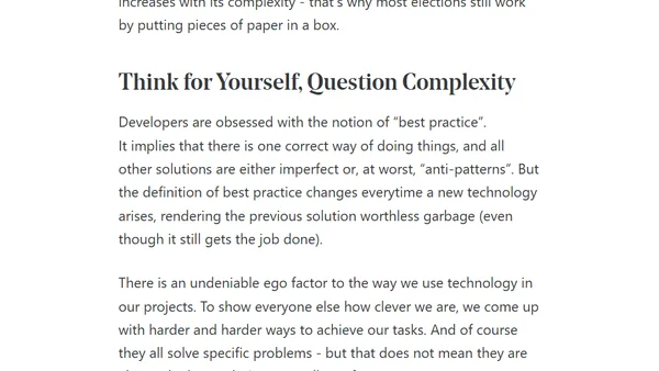 On Simplicity