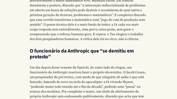 Você é um idiota se acredita nas propagandas enganosas da OpenAI, Anthropic, NVIDIA. Entenda