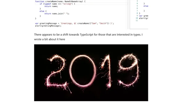 dev.to with a TypeScript or Flow frontend codebase?