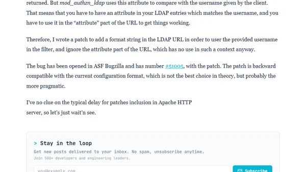 Using advanced filter with mod_authnz_ldap