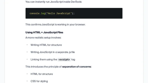 JavaScript Explained From Scratch: How the Web Becomes Interactive