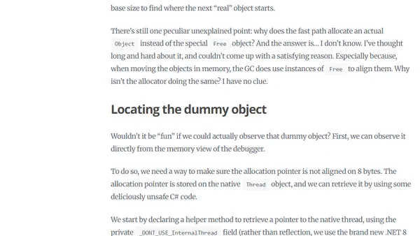 Memory alignment of doubles in C#