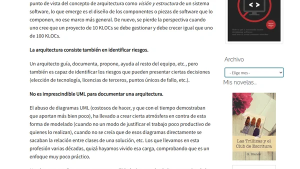 Sobre la arquitectura software
