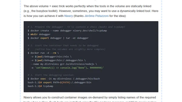 Docker: How To Debug Distroless And Slim Containers