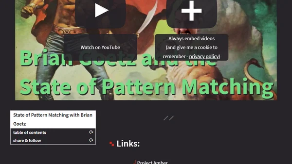 State of Pattern Matching with Brian Goetz