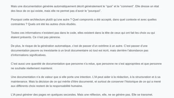 Attention au bruit documentaire généré par l'IA