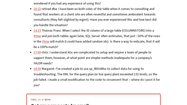 [Video] Office Hours: Open Q&A for Microsoft Databases