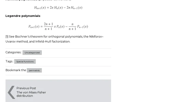 Three-term recurrences