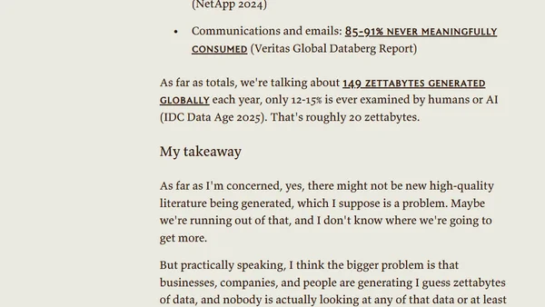AI Has the Opposite Data Problem