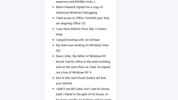 Summer at Microsoft