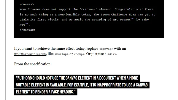 The canvas element