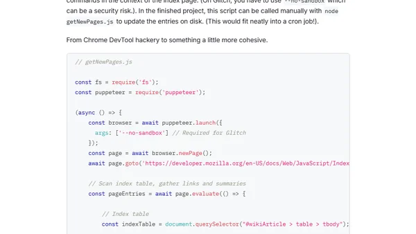 A Tiny Project, From Inception to Deployment