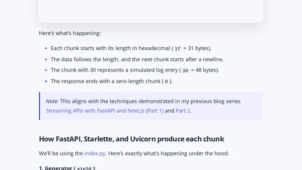 HTTP Chunked Transfer Encoding Explained with curl